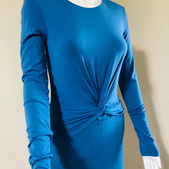 Bailey 44 Blue Midi Dress with Elegant Design - Picture 2 of 8
